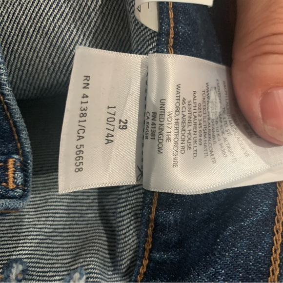 Polo by Ralph Lauren Dark Blue Straight-Leg Women’s Jeans - Picture 3 of 7